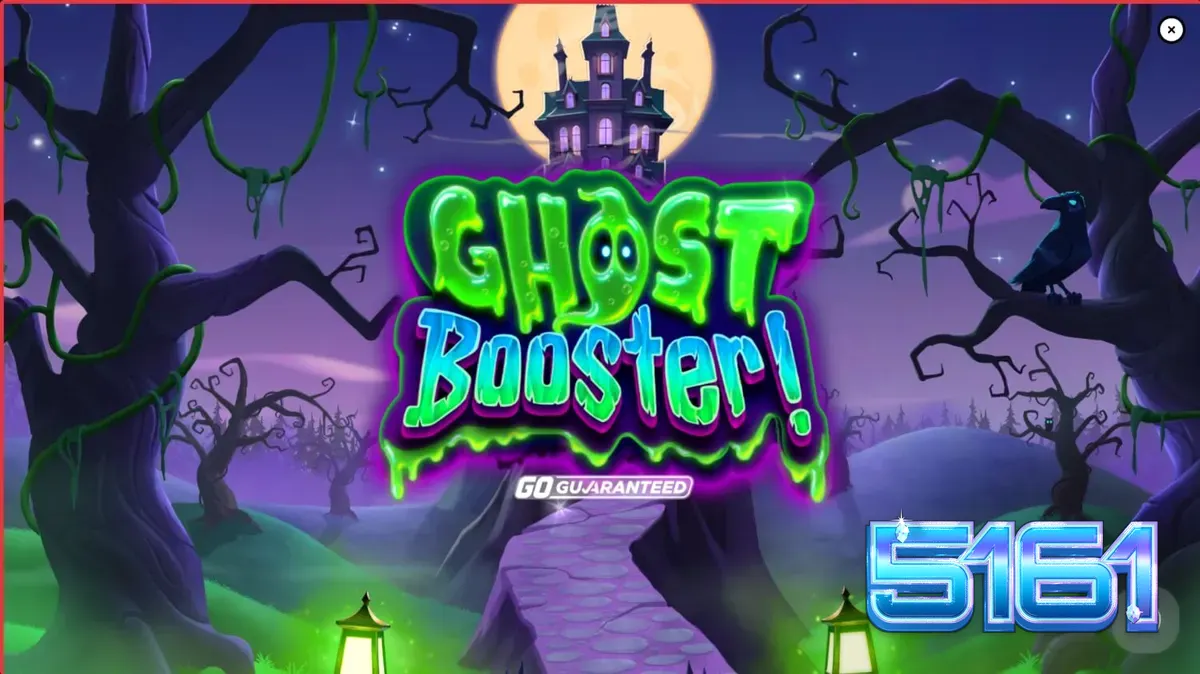 Interface do jogo Ghost Booster com elementos de Halloween e fantasmas amigáveis